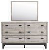 Vessalli - Gray - Dresser And Mirror