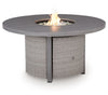 Half Moon Beach - Round Fire Pit Table - Gray