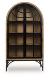 Gwenwich - Accent Cabinet - Natural / Black