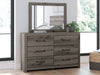 Graystorm - Dresser And Mirror - Brown Gray