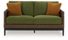 Horizon Hall - Brown / Green - Loveseat With Cushion