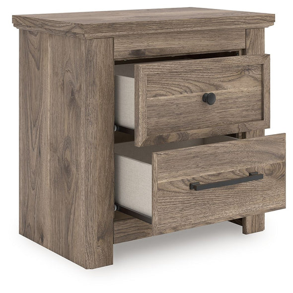Rusticott - Two Drawer Night Stand - Brown