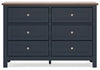 Landocken - Brown / Blue - Dresser