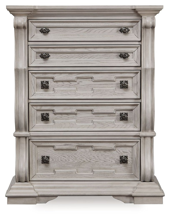 Bruchandi - Five Drawer Chest - Antique White