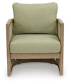 Serena Shores - Lounge Chair With Cushion (Set of 2) - Beige / Green