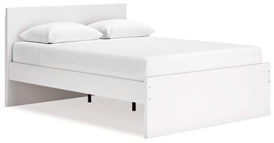 Onita - White - Queen Panel Platform Bed