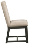 Bellvern - Dark Gray - Dining Uph Side Chair (Set of 2)