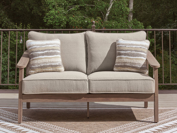 Harmony Headlands - Loveseat With Cushion - Natural / Gray