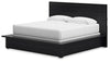 Londer - King Panel Bed - Black