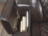 Warnerton - Brown Dark - Pwr Rec Sofa With Adj Headrest