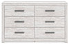 Cayboni - Whitewash - Six Drawer Dresser