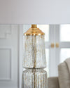 Bakersboro - Glass Table Lamp - Clear / Gold Finish