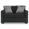Jasmine Peaks - Loveseat - Coal