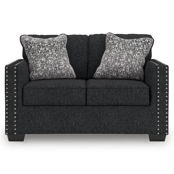 Jasmine Peaks - Loveseat - Coal