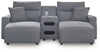 ModMax II - Salt And Pepper - Reclining Sectional