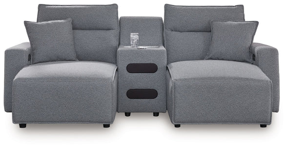 ModMax II - Salt And Pepper - Reclining Sectional