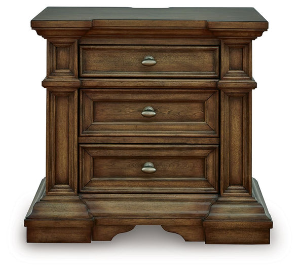 Frantanna - Three Drawer Night Stand - Brown