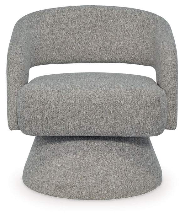 Nashkins - Swivel Accent Chair - Pebble