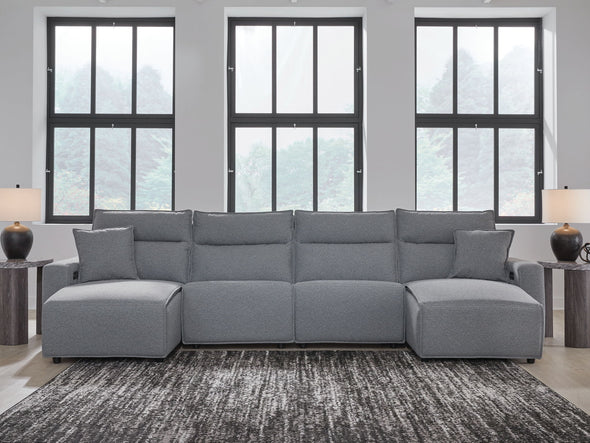 ModMax II - Salt And Pepper - Reclining Sectional