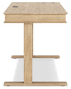 Elmferd - Light Brown - Adjustable Height Desk