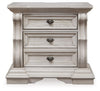 Bruchandi - Three Drawer Night Stand - Antique White