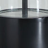 Kerrbrook - Glass Table Lamp - Clear / Black