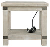 Carynhurst - White Wash Gray - Rectangular End Table