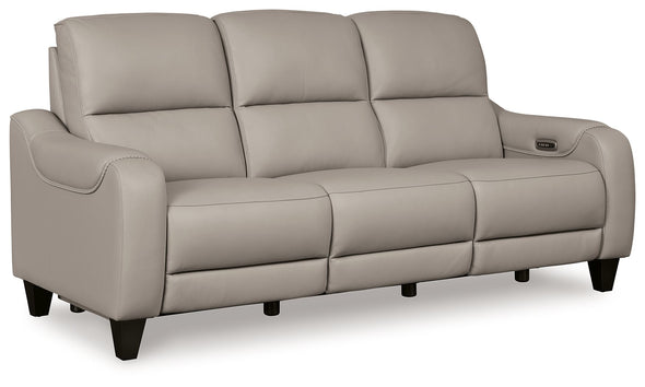 Mercomatic - Power Reclining Sofa With Adj Headrest