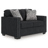 Jasmine Peaks - Loveseat - Coal