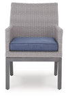 Half Moon Beach - Arm Chair With Cushion (Set of 2) - Blue / Gray