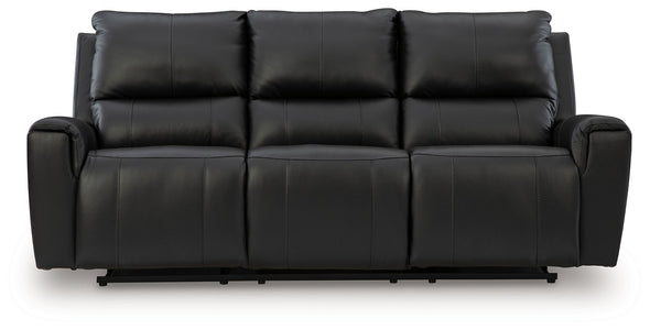 Glossmore - Reclining Sofa - Black