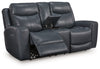 Next Move - Power Reclining Loveseat With Console / Adjustable Headrest