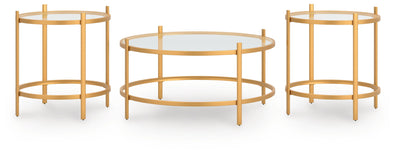 Pearlox - Occasional Table Set (Set of 3) - Gold