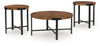 Crosstrail - Occasional Table Set (Set of 3) - Brown