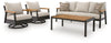Carmel Highlands - Sofa, Chairs, Table Set (Set of 4) - Dark Brown