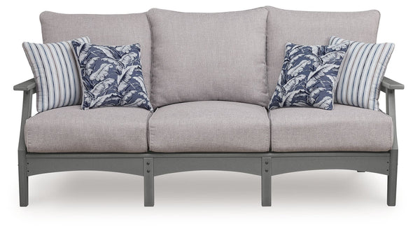 Cove Beach - Sofa With Cushion - Gray