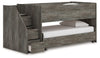 Frandern - Twin Over Twin Loft Bed - Gray