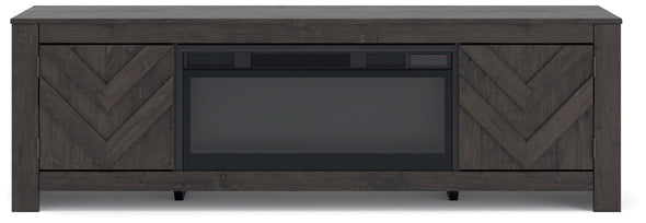 Cayboni - LG TV Stand With Fireplace Option