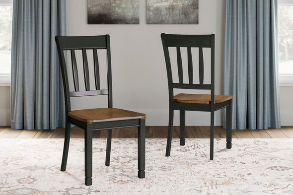 Owingsville - Black / Brown - Dining Room Side Chair (Set of 2)