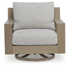 Kimpton Isle - Brown / Beige - Swivel Lounge With Cushion