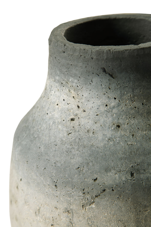 Moorestone - Gray / Black - Vase - 10.5"