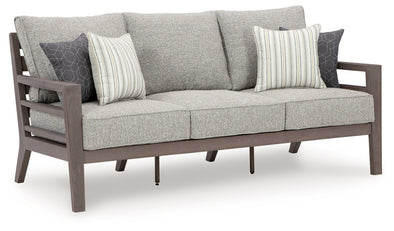 Hillside Barn - Gray / Brown - Sofa With Cushion