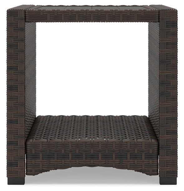 Windglow - Brown - Square End Table