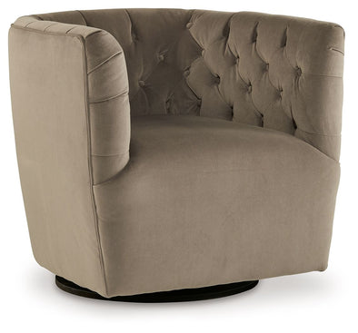 Padova - Ivory - Swivel Accent Chair – Mega Furniture USA