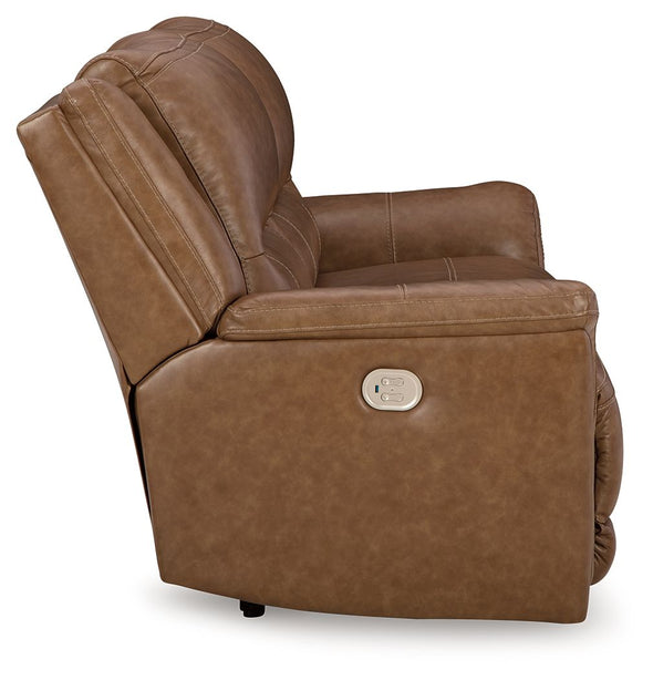 Trasimeno - Caramel - 2 Seat Pwr Rec Sofa Adj Headrest