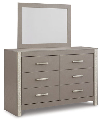 Surancha - Gray - Dresser And Mirror