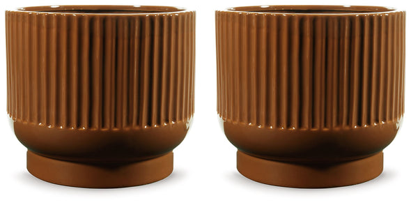 Avalyah - Burnt Umber - Vase (Set of 2) - 8"