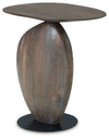 Cormmet - Brown / Black - Accent Table