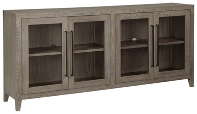 Dalenville - Warm Gray - Accent Cabinet - 4 Doors