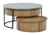 Fridley - Gray / Brown / Black - Nesting Cocktail Tables (Set of 2)